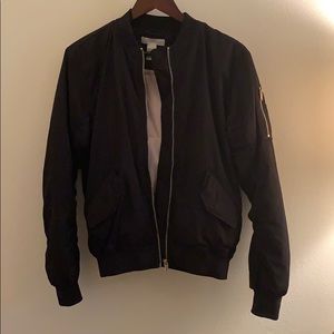 Black bomber jacket
